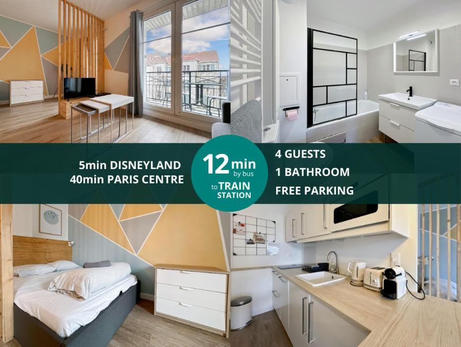 Le Delta Bailly - Appartement Pour 4 Personnes Disneyland Paris Exterior foto
